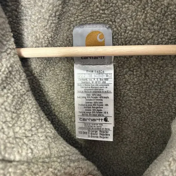 Carhartt Sherpa-Lined Mock-Neck Vest “Dark Brown” V33 DKB